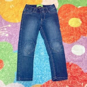 Kids Denim Heart Patch Jeans